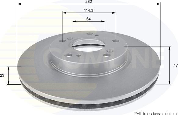 Comline ADC0574V - Kočioni disk www.molydon.hr