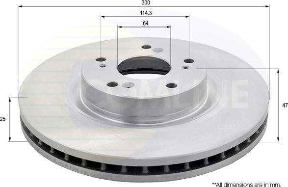 Comline ADC0575V - Kočioni disk www.molydon.hr