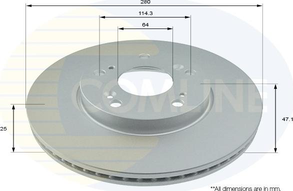 Comline ADC0576V - Kočioni disk www.molydon.hr