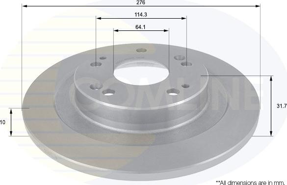 Comline ADC0571 - Kočioni disk www.molydon.hr