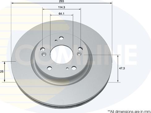 Comline ADC0572V - Kočioni disk www.molydon.hr