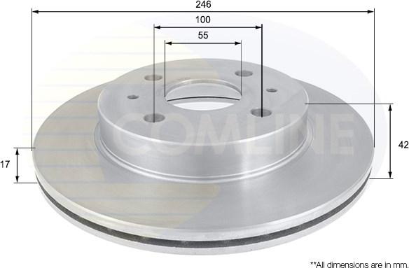 Comline ADC0616V - Kočioni disk www.molydon.hr