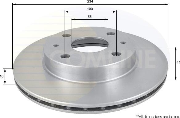 Comline ADC0612V - Kočioni disk www.molydon.hr