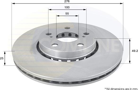 Comline ADC0199V - Kočioni disk www.molydon.hr