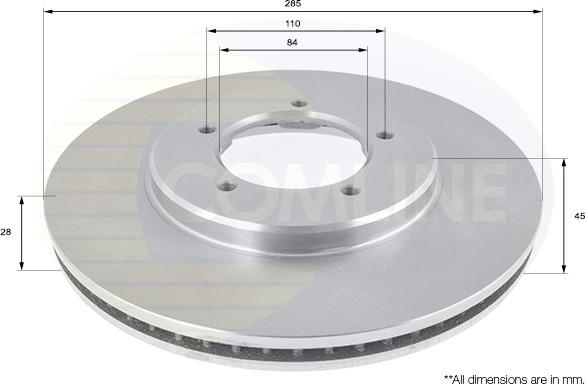 Comline ADC0195V - Kočioni disk www.molydon.hr