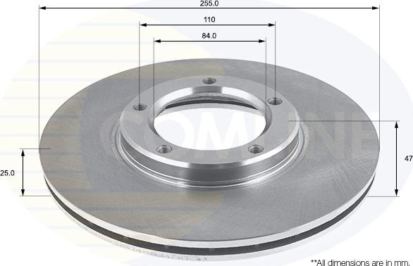 Comline ADC0142V - Kočioni disk www.molydon.hr