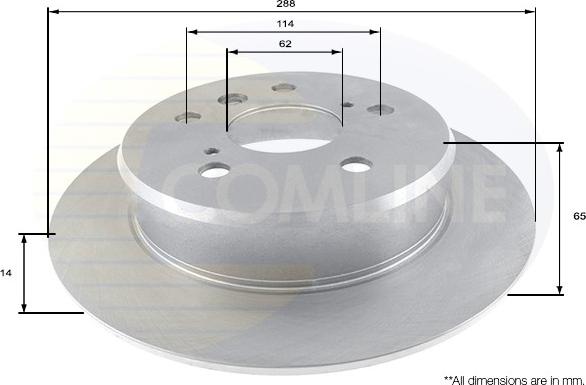 Comline ADC0147 - Kočioni disk www.molydon.hr