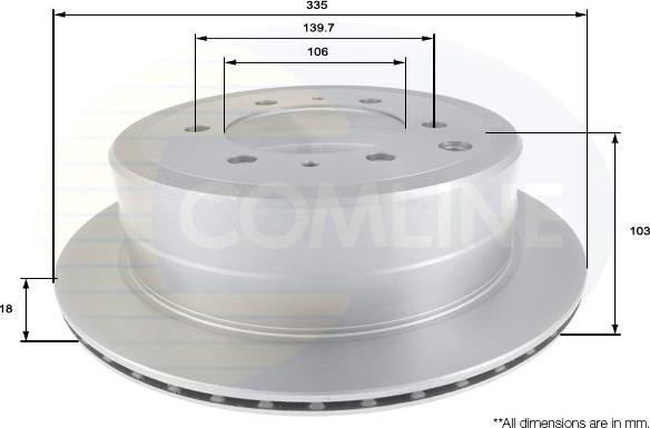 Comline ADC0159V - Kočioni disk www.molydon.hr