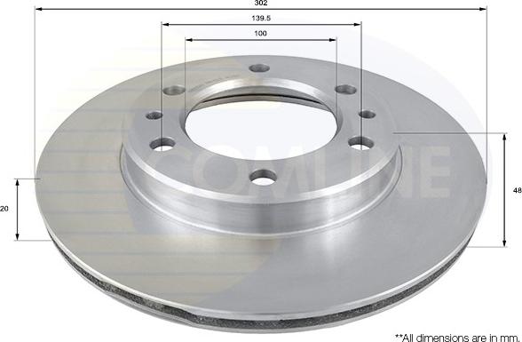 Comline ADC0158V - Kočioni disk www.molydon.hr