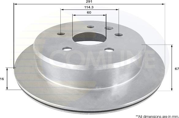 Comline ADC0161V - Kočioni disk www.molydon.hr