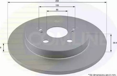 Comline ADC01149V - Kočioni disk www.molydon.hr