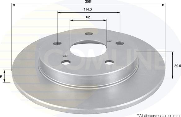 Comline ADC01145 - Kočioni disk www.molydon.hr