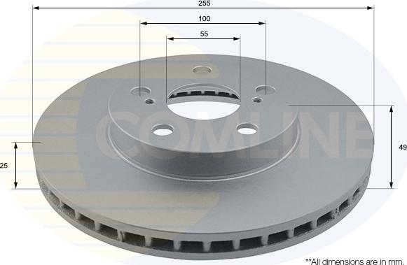 Comline ADC01148V - Kočioni disk www.molydon.hr