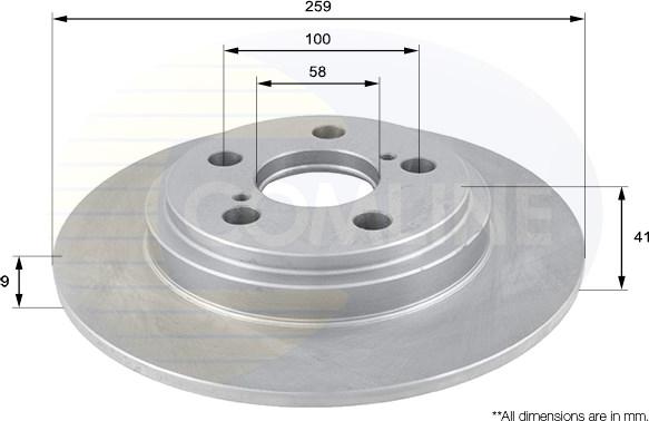 Comline ADC01156 - Kočioni disk www.molydon.hr