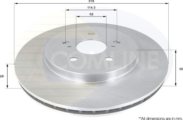 Comline ADC01158V - Kočioni disk www.molydon.hr