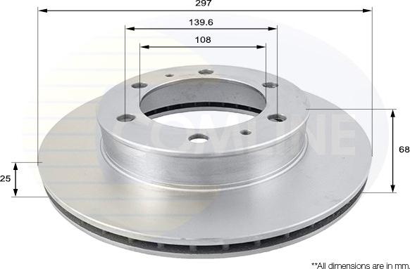 Comline ADC01169V - Kočioni disk www.molydon.hr