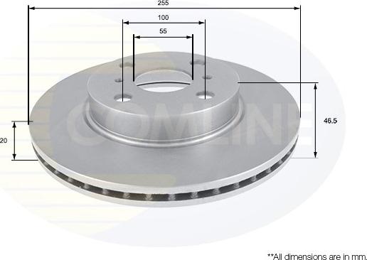 Comline ADC01164V - Kočioni disk www.molydon.hr