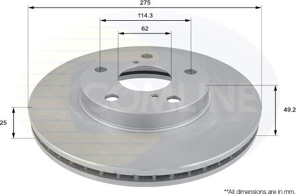 Comline ADC01100V - Kočioni disk www.molydon.hr