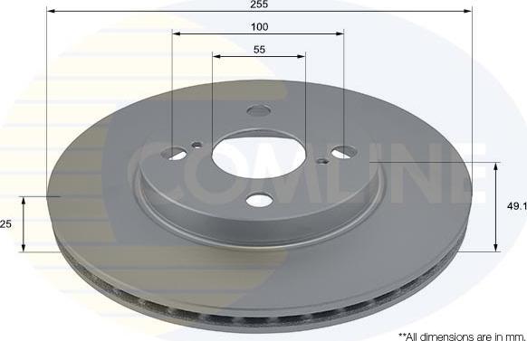 Comline ADC01107V - Kočioni disk www.molydon.hr