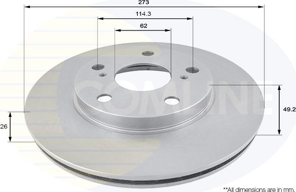 Comline ADC01139V - Kočioni disk www.molydon.hr