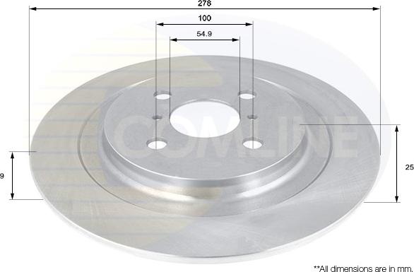 Comline ADC01132 - Kočioni disk www.molydon.hr