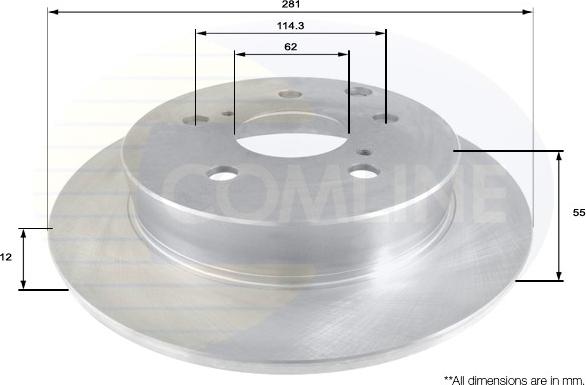 Comline ADC01137 - Kočioni disk www.molydon.hr