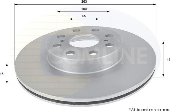 Comline ADC01129V - Kočioni disk www.molydon.hr