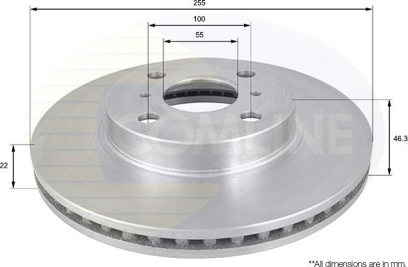 Comline ADC01126V - Kočioni disk www.molydon.hr