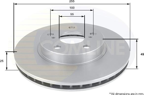 Comline ADC0181V - Kočioni disk www.molydon.hr