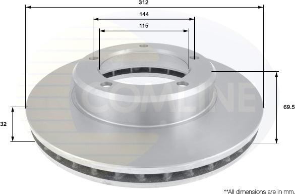 Comline ADC0182V - Kočioni disk www.molydon.hr