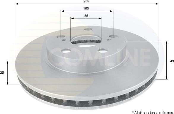 Comline ADC0175V - Kočioni disk www.molydon.hr