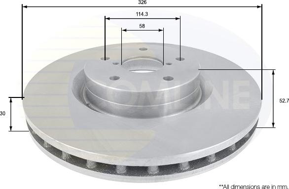 Comline ADC0819V - Kočioni disk www.molydon.hr