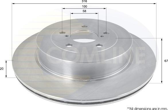 Comline ADC0816V - Kočioni disk www.molydon.hr