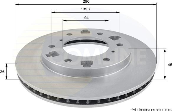 Comline ADC0359V - Kočioni disk www.molydon.hr