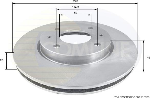 Comline ADC0364V - Kočioni disk www.molydon.hr