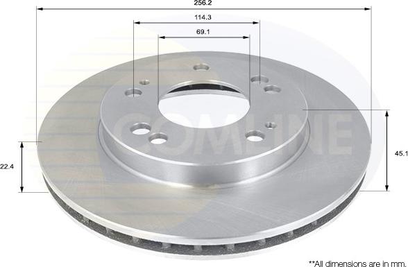 Comline ADC0366V - Kočioni disk www.molydon.hr