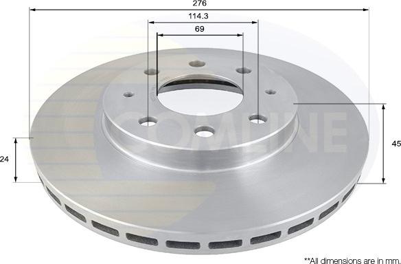 Comline ADC0326V - Kočioni disk www.molydon.hr