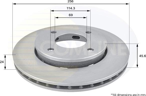 Comline ADC0374V - Kočioni disk www.molydon.hr