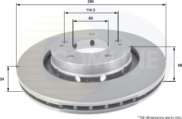 Comline ADC0370V - Kočioni disk www.molydon.hr