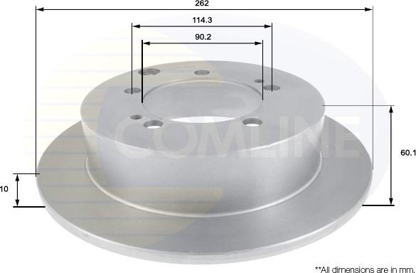 Comline ADC0371 - Kočioni disk www.molydon.hr