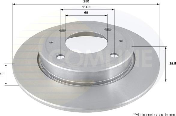 Comline ADC0372 - Kočioni disk www.molydon.hr