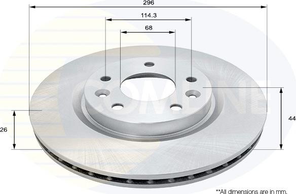 Comline ADC0295V - Kočioni disk www.molydon.hr