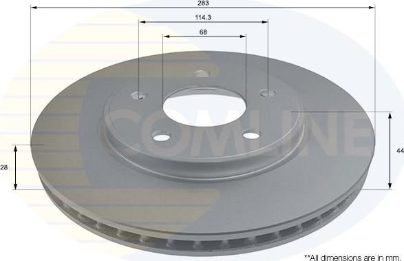 Comline ADC0296V - Kočioni disk www.molydon.hr