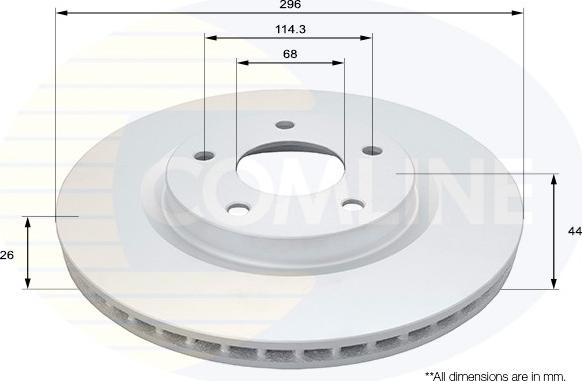 Comline ADC0293V - Kočioni disk www.molydon.hr