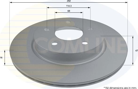 Comline ADC0297V - Kočioni disk www.molydon.hr