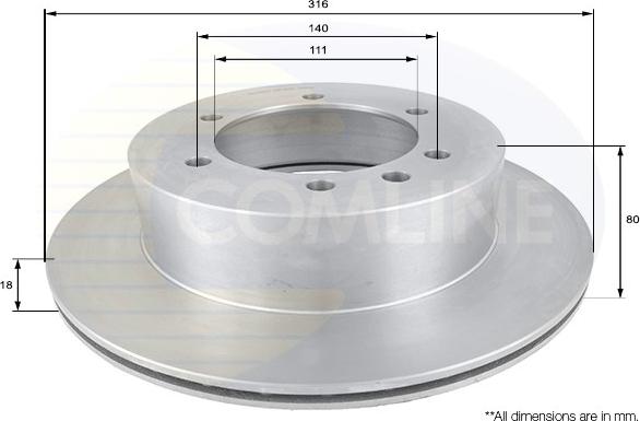 Comline ADC0245V - Kočioni disk www.molydon.hr