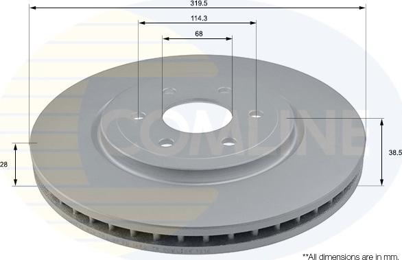 Comline ADC0269V - Kočioni disk www.molydon.hr