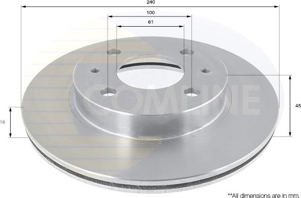 Comline ADC0211V - Kočioni disk www.molydon.hr