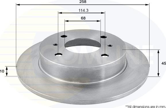 Comline ADC0217 - Kočioni disk www.molydon.hr