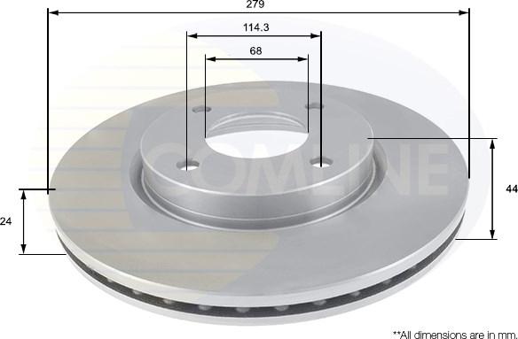 Comline ADC0284V - Kočioni disk www.molydon.hr